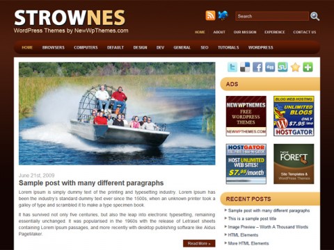 Strownes Brown Theme